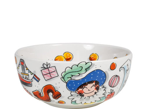 Custom: Kom 15cm Sint Wie zoet is krijgt lekkers