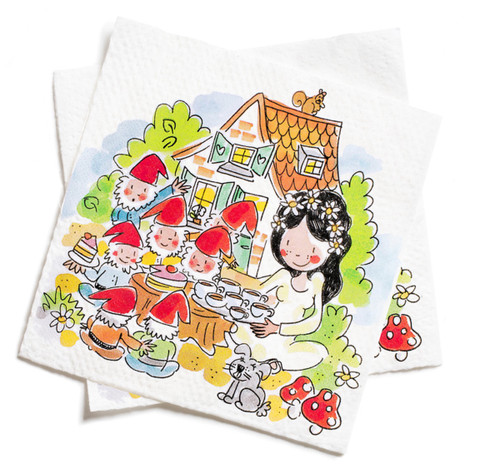 Set van 20 servetten Sprookjesbos – Blond Amsterdam