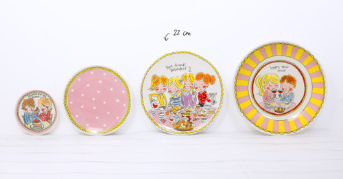 Bord 22cm Stip - Blond Amsterdam - 3
