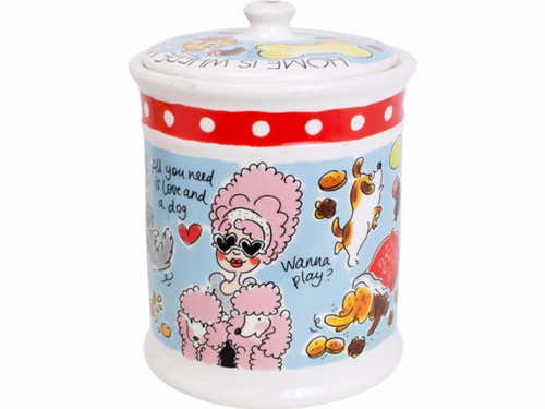 Voorraadpot 22.5cm Dier Home is where my dog is - Blond Amsterdam - 2
