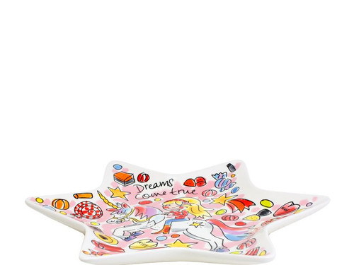 Stervormig bord ø22cm Unicorn