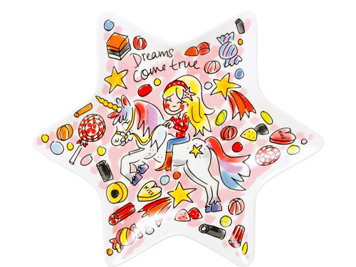 Stervormig bord ø22cm Unicorn – Blond Amsterdam