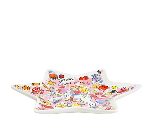 Stervormig bord ø22cm Unicorn - Blond Amsterdam - 2