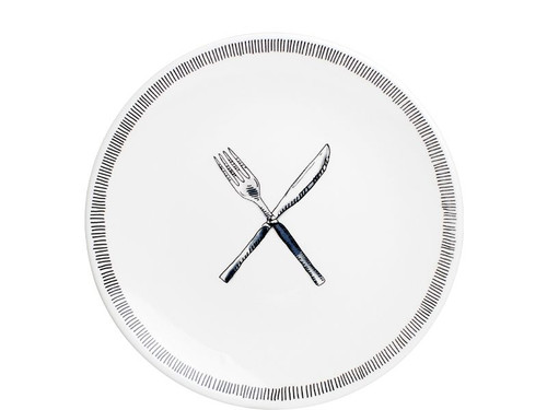 Ontbijtbord ø22 cm Fork & Knife – Blond Amsterdam