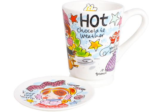 Set Hot Season XL Beker + Petit Four (Blauw)