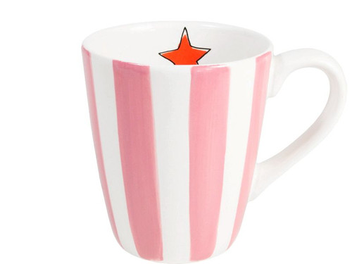Custom: Beker Roze Streep 0,35L – Blond Amsterdam