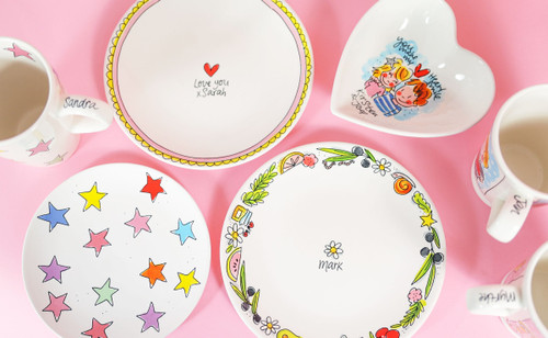 Ontbijtbord ⌀22cm Roze Rand met hartje - Blond Amsterdam - 5