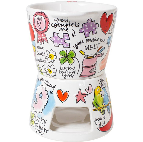 Fondueset mini LOVE - Blond Amsterdam - 4