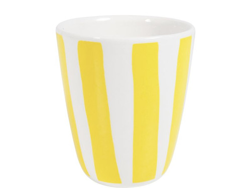 Custom: Beker Gele streep 0,35L