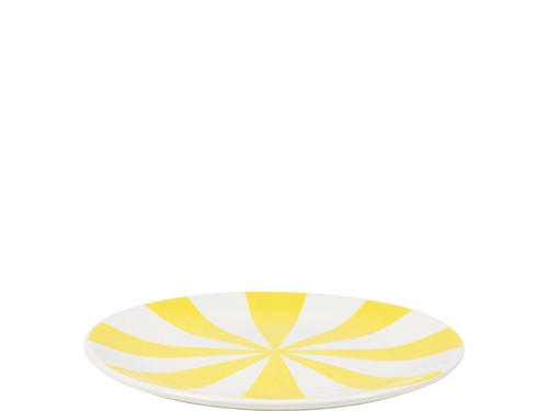Taartbord Ø18CM gele strepen - Blond Amsterdam - 2