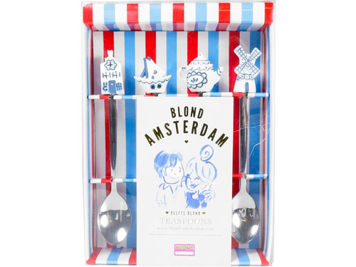 Theelepels Set van 4 Delfts Blond | Delfts Blond | Officiële webshop van Blond Amsterdam