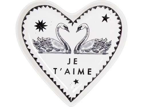 Custom: Hartvormige schaal Je t'aime Ø22cm – Blond Amsterdam