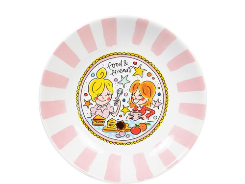 Diep bord ø23cm Streep Friends – Blond Amsterdam