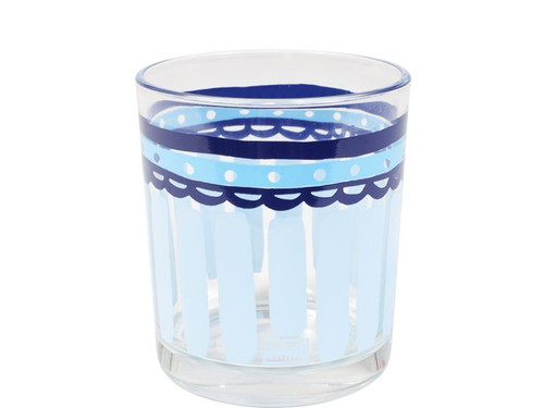 Sapglas 0,2l Delfts Blond Blauwe strepen