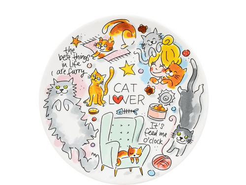 Custom: Bord 22cm Dier Catlover – Blond Amsterdam