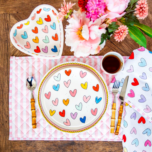 Set placemats (2 stuks) Hartjes - Blond Amsterdam - 4