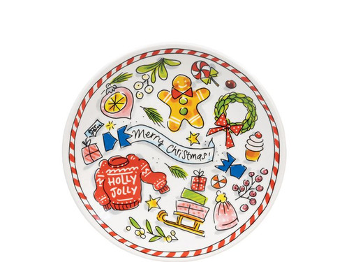 Taartbord ø18cm Kerst Holly Jolly – Blond Amsterdam