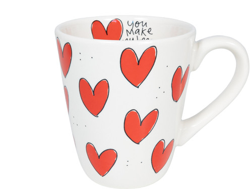 Beker Rode hartjes 0,35L | 201775 | officiële webshop van Blond Amsterdam