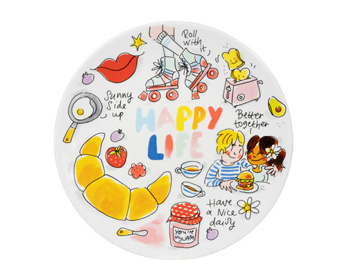 Ontbijtbord ø22 cm Happy Life – Blond Amsterdam