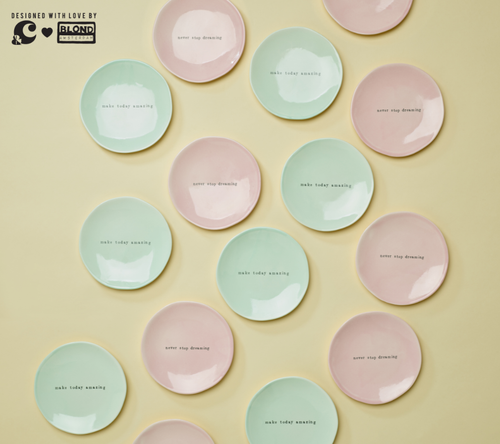 Roze bordje - Never stop dreaming - Blond Amsterdam - 2