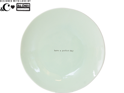 Groen ontbijtbord - Have a perfect day