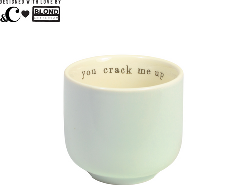 Groene eierdop - You crack me up