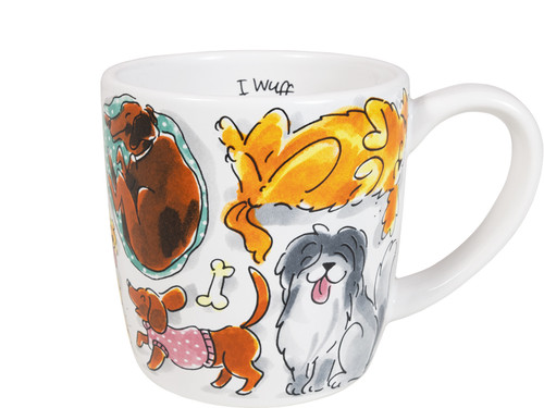 Cappuccinobeker 0.5L Dier Dogs – Blond Amsterdam