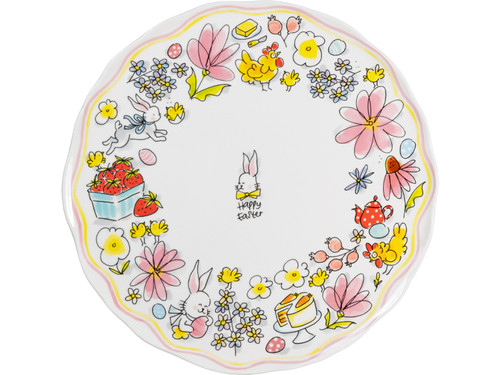 Bord 31 cm wave edge Happy Easter | Collecties | Officiële webshop van Blond Amsterdam