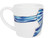 Custom: Cappuccinobeker 0.5l Even Bijkletsen Blue Bow