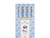 Chopsticks set van 4 Blond Sushi Blue stripes - Blond Amsterdam - 2