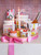 Voorraadpot vierkant 16x20cm Blond Birthday Menu's & Memories