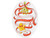 Ovaal Bord 27cm Kerst Strik - Blond Amsterdam - 1