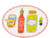 Custom: Ovaal Bord 27cm Everyday Food Icons