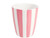 Beker 0.35l Roze Streep
