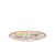 Taartbord ⌀18 cm roze rand