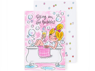 Wenskaart Gefeliciteerd - Bring on the Bubbles
