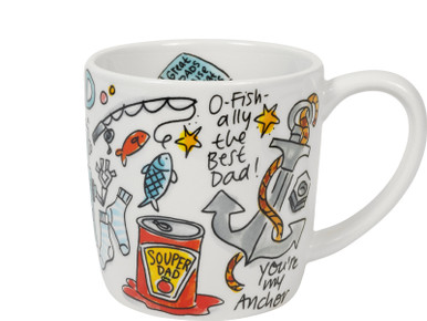 Cappuccinobeker 0.5L O-fish-ally The Best Dad