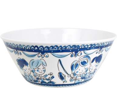 Melamine schaal ø25cm Delfts Blond