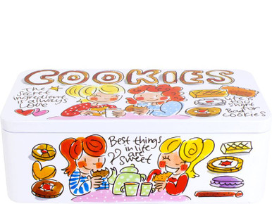 Blik klein langwerpig 20cm Cookies