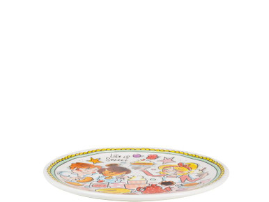 Taartbord ⌀18 cm mint rand