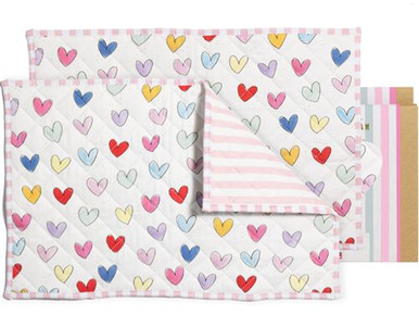 Set placemats (2 stuks) Hartjes