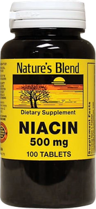 Niacin vitamin B3 500 mg tablets