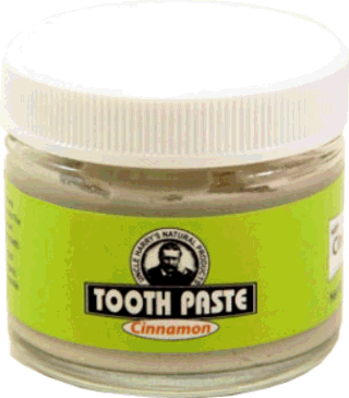 Uncle Harry's cinnamon toothpaste, 3 oz glass jar