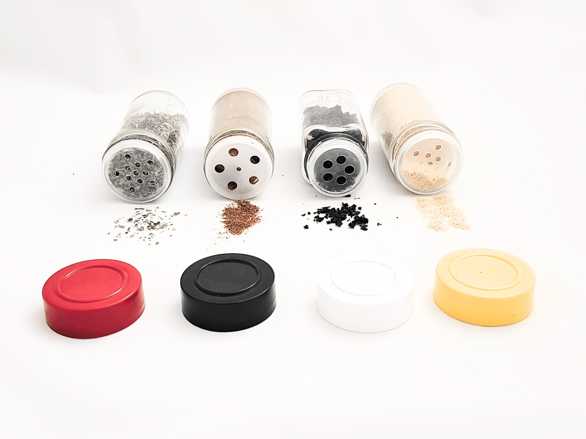 Spice caps and sifter fitments