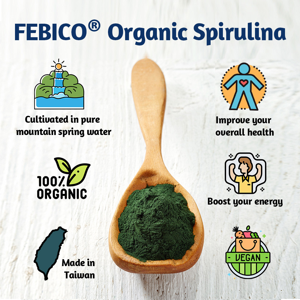 20 off!! **Limited Offer** FEBICO Organic Spirulina Powder 250g