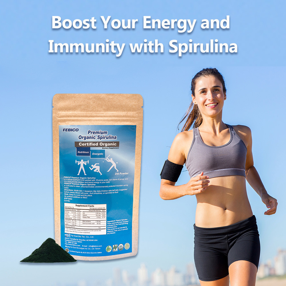 20 off!! **Limited Offer** FEBICO Organic Spirulina Powder 250g