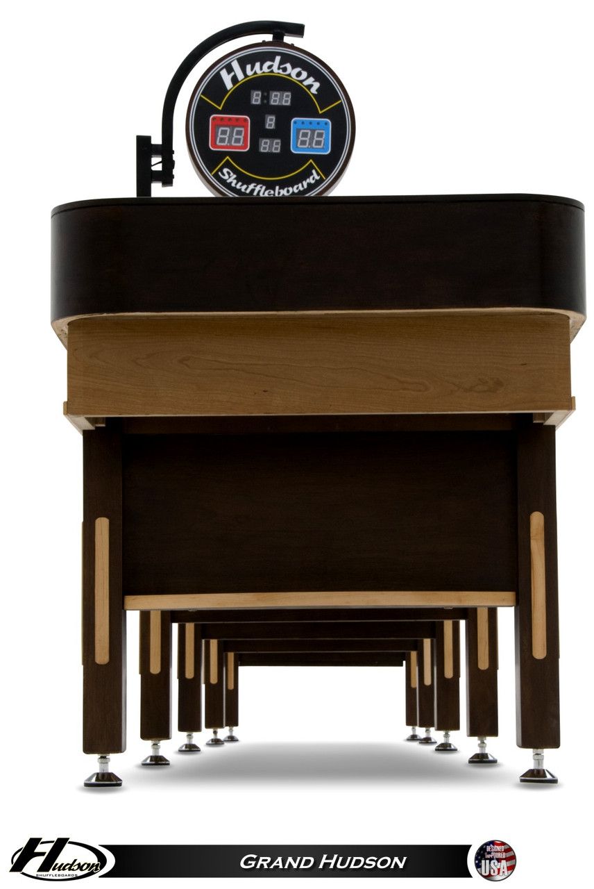 Grand Hudson Shuffleboard | Maple Veneer Cradle / Solid Wood Legs