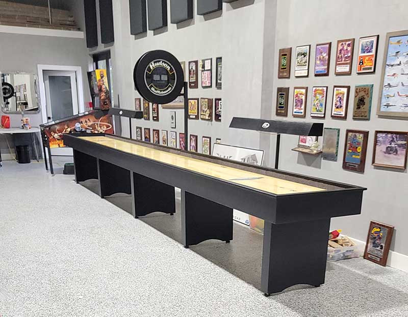Commercial Shuffleboard | Solid Wood Cradle | 9ft - 22ft | Hudson
