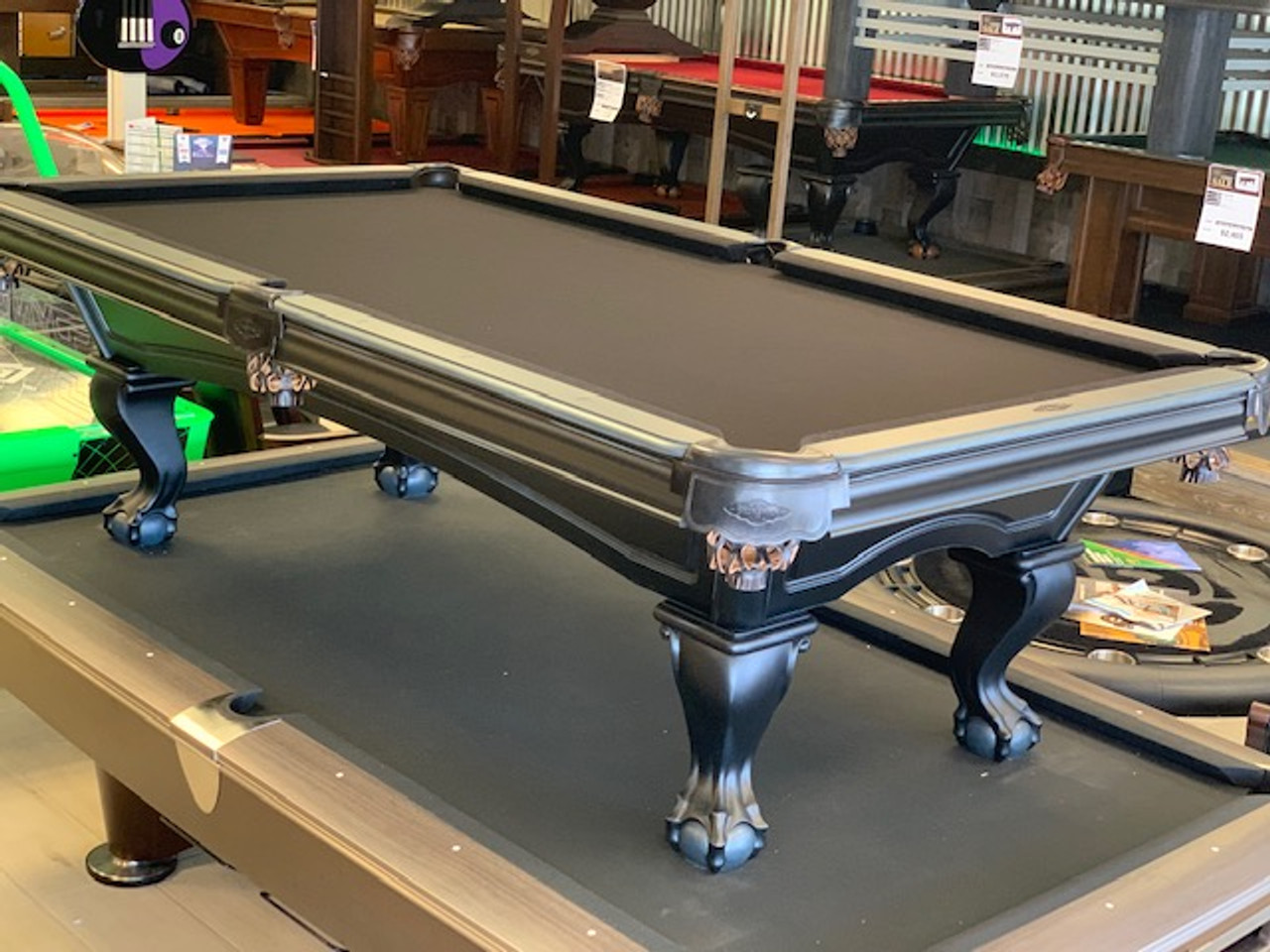 pool table in a pool