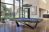 Essex Steel Pool Table | 8 foot | Gun Metal Grey | Plank and Hide
